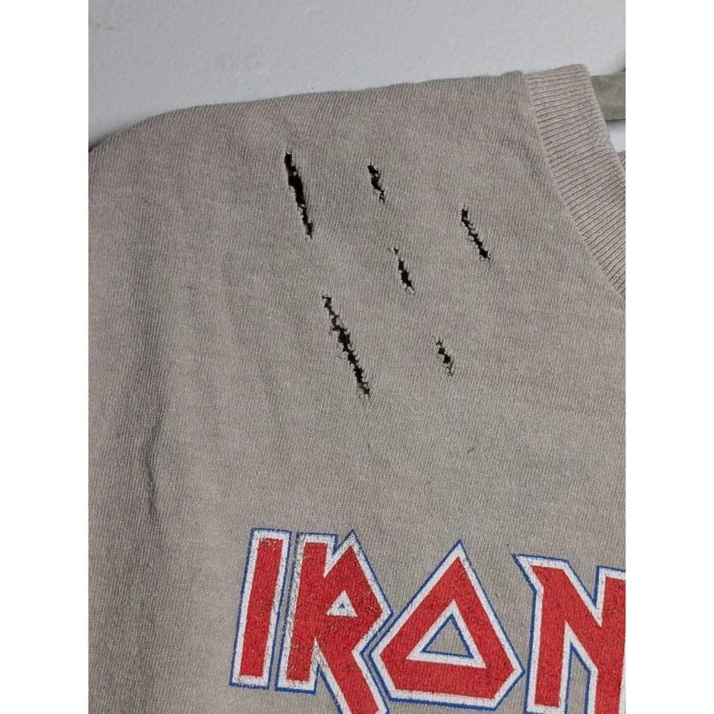 Iron Maiden‎ Chicago Mutants Distressed Short Sleeve - Sand Medium